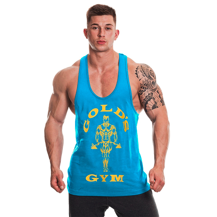 Bild av Golds Gym Muscle Joe Premium Stringer Vest, Turquoise/Yellow